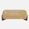 Amala Velvet 2 Seater Sofa Beige in Colour