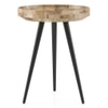 Arlend Solid Wood Side Table in Rustic Pine Finish