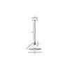 Nora White Metal Single Hanging Light