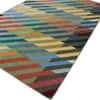 Jaipur Rugs Soft Striped Wool 5x8 Feet Red And Poppy Dhurrie Carpet