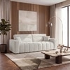 Basso 3 seater Sofa in White Boucle