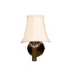 Devansh Gold Wall Mounted Lamp With Off-White Cotton Shade
