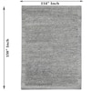 Mist Pebble Wool Rectangle Carpets Hand Knotted in Grey Colour