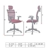 Jeaorda High Back Ergonomic Chair in Maroon Colour