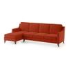 Abbey Sectional Sofa (Colour : Lava, Cushion : Soft, Seater : Left Aligned 3 Seater + Left Aligned Chaise)