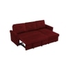 Scarlet Solid Wood Sofa cum Bed in Maroon