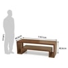 Euler Solid Wood Free Standing TV Unit in Teak Finish