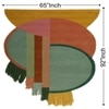 Milot-2 WoolRectangle Carpets Hand Tufted in Rust Orange Colour