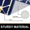 Luxe Home Macau Trangle Bath Mat (40x60 cm)- Blue