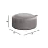 Loofy Ottoman with Strage Color in Orange