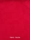 Aura Boucle Fabric Arm Chair in Red Colour
