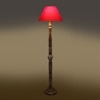Devansh Wooden Floor Lamp