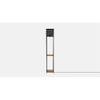 Ansen Black Floor Lamp With Black Metal Base