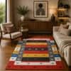 Imperial Knots Gabbeh Multicolor Hand Woven Dhurrie 4x6 Feet