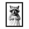 The Castle Decor Funny Highland Cow Taking Shower Wall Art 8x12 Inch