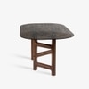 Forma Solid Wood Dining Table in Brown Colour