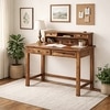 Lili Sheesham Wood  Study Table in Teak Finish