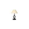 Ariah off-white cotton Table lamp with Iron Base