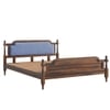 Regal Shesham Solid Wood Queen Size Bed Non Storage Bed In Provincia Teak Finish