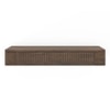 Toledo Solid Wood Wall Mounted Dresser In Danish Walnut Finish
