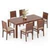 Atlas Solid Wood 6 Seater Dining Table with Atlas Dining chair Set