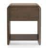 Hiro Solid Wood Bedside Table In Danish Walnut Finish