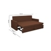 Akron 3 Seater Pull Out Sofa cum Bed  in Brown Colour
