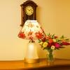 Devansh Conical Multi Cotton Shade Lamp With Wood & Mosaic Glass Base For Decoration/Office/Home/Gifting/Study For Decoration/Office/Home/Gifting/Study -(10X10X14.5) Inches -A