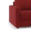 Apollo Compact Sofa Set (Colour : Salsa Red, Cushion : Soft, Back Type : Regular, Seater : 3+1+1)