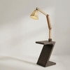 Patrice Beige Jute Floor Lamp with Beige Jute Base