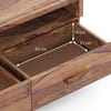 Carmond Solid Wood Free Standing TV Unit in Teak Finish