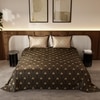 Stoa Paris Satin King Size Bedsheet with 2 Pillow Covers  Size Midnight Glamour