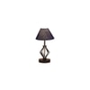 Kate Blue Jute Table lamp with Iron Base