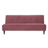 Palermo 3 Seater Sofa Cum Bed in Dark Pink Colour