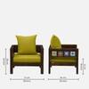 Rangrez Sheesham Wood 1 Seater Sofa in Provincial Teak Finish