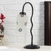 Multicolor Mosaic Glass Zig Zag Curvy Table lamp with Iron Base (EN07)