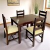 Oakmont Sheesham Wood Accent 4 Seater Dining Table Set