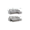 William Solid Wood Sofa cum Bed in Grey