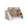 Sleep Nâ€™ Slide Bunk Bed with Slide and Storage in Oak Colour BKBB024