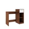 Nova Home office table Walnut and Frosty White