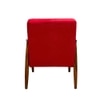 Armari Solid Wood Arm Chair in Red Color