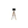 Remy Black Cotton Shade Floor Lamp