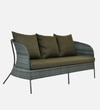 Paris 3+1+1 Seater Wicker Sofa Set in Dual Tone Grey Colour