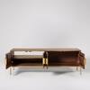 Banner Kiara Solid Wood Large TV Unit in Brown Colour