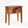 Mko Solid Wood Console Table in Honey Finish