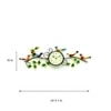 Craft Tree Metal Handpainted Decorative Sparrow Bird Wall Hanging  Showpiece Clock