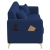 Daraco Velvet 2 Seater Sofa in Navy Blue Color