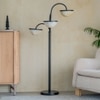 Crater Handcrafted  Arc Floor Lamp