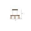 Terzo Brown Solid Wood Cluster Hanging Light