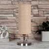 Beige Jute table lamp with Steel Base -48